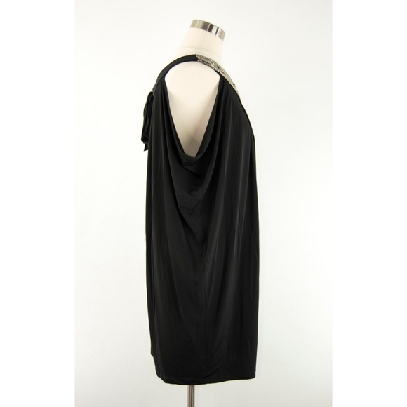 Valerie Bertinelli Black Beaded Dress 6 - Picture 2 of 6